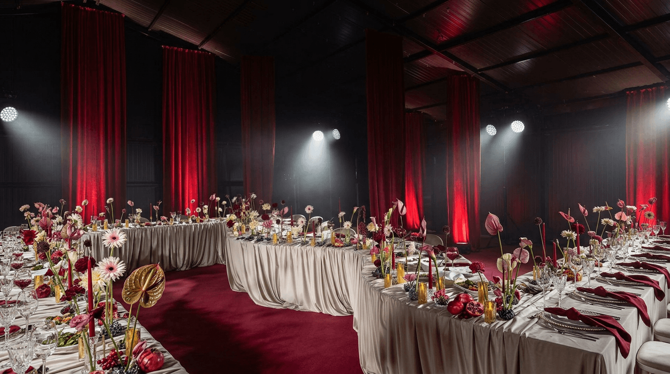 Wedding lighting atmosphere